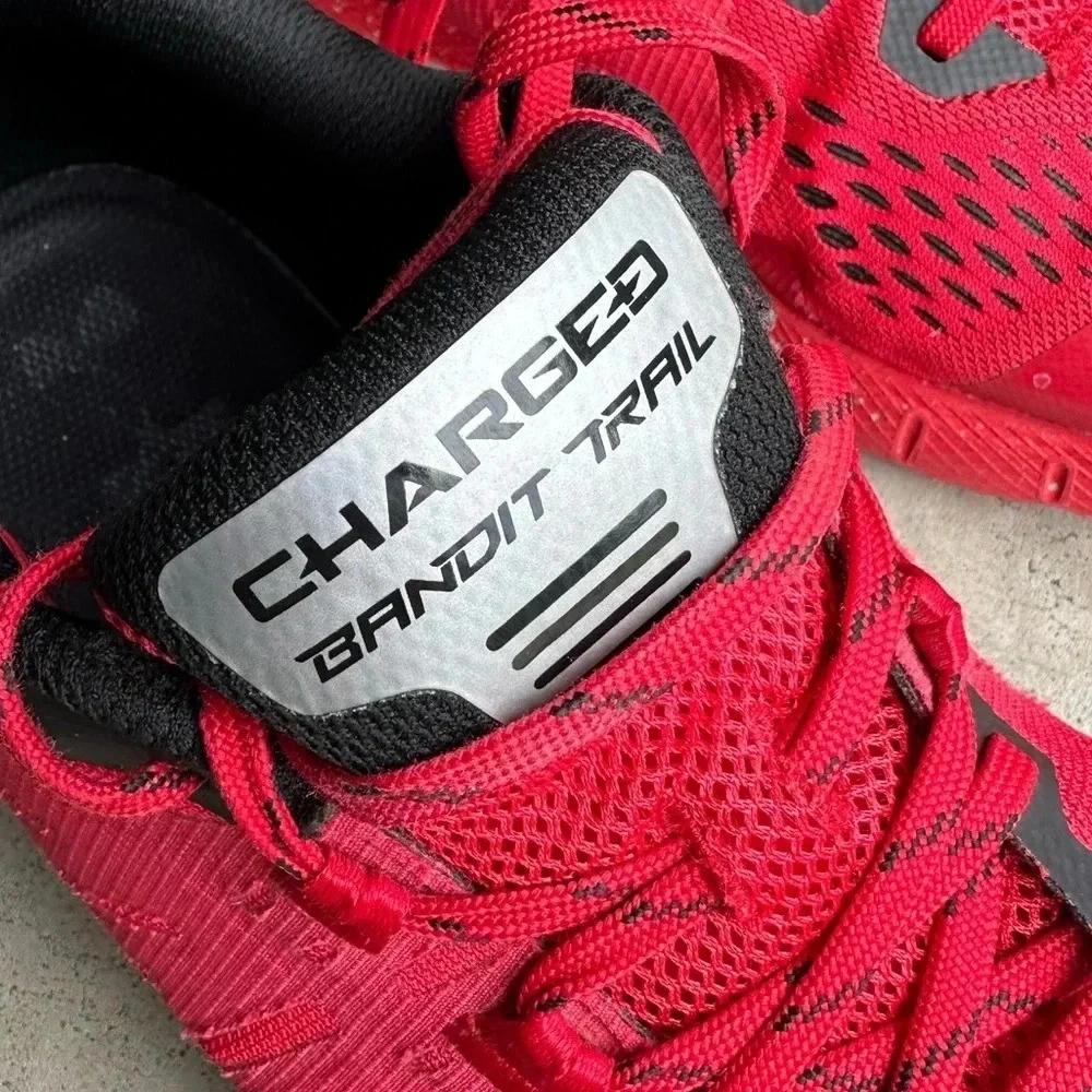 Under Armour CHARGED BANDIT TRAIL Men’s Running shoe red size 10.5 US